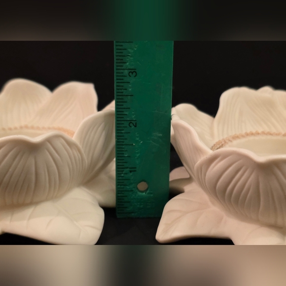 Vintage PartyLite Magnolia Lotus Blossom Flower Pillar Candle Holder 1999 - Picture 7 of 10